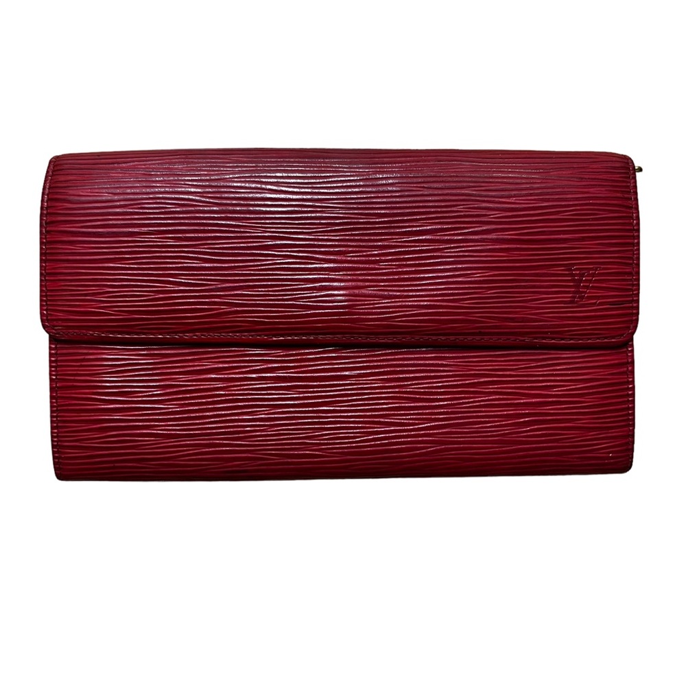 Louis Vuitton EPI Red Bi-fold Long Wallet